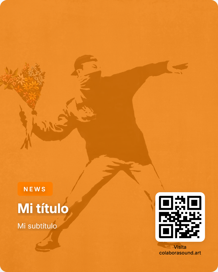 Poster creativo para difusión de contenido profesional