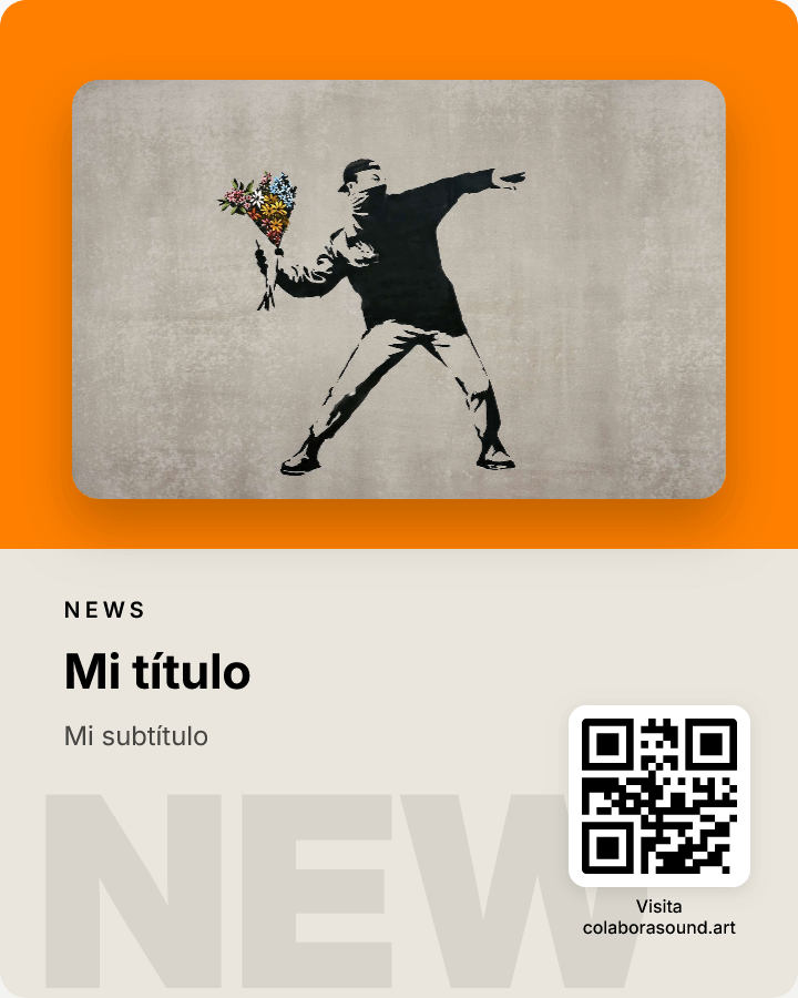 Póster creativo para compartir en redes sociales